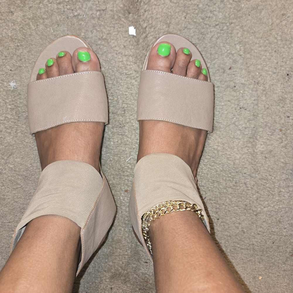 Eileen Fisher Tan Women's Sandals- Ankle Strap Sandals